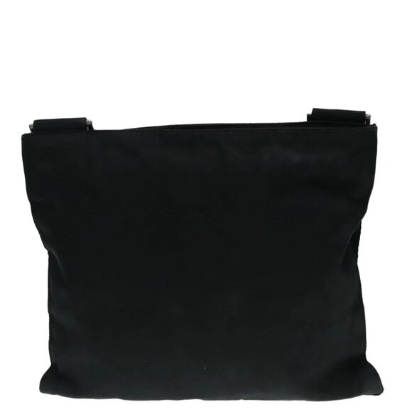 PRADA Shoulder Bag Nylon Black Silver Auth 92858 - Picture 3 of 15